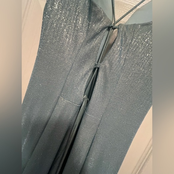 Prom Dress - Seafoam blue Shimmer Mermaid Prom Dress – Fits Size 00 - Picture 6 of 7